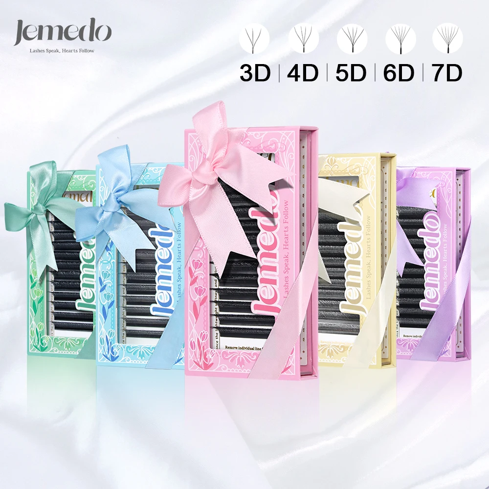 JEMEDO W-Shape Eyelashes 3D/4D/5D/6D/7D Lash Extensions C/D/M(LU) Curl False Mink 0.07mm Natural Premade Lash For Beauty Makeup
JEMEDO W-Shape Eyelashes 3D/4D/5D/6D/7D Lash Extensions C/D/M(LU) Curl False Mink 0.07mm Natural Premade Lash For Beauty Makeup