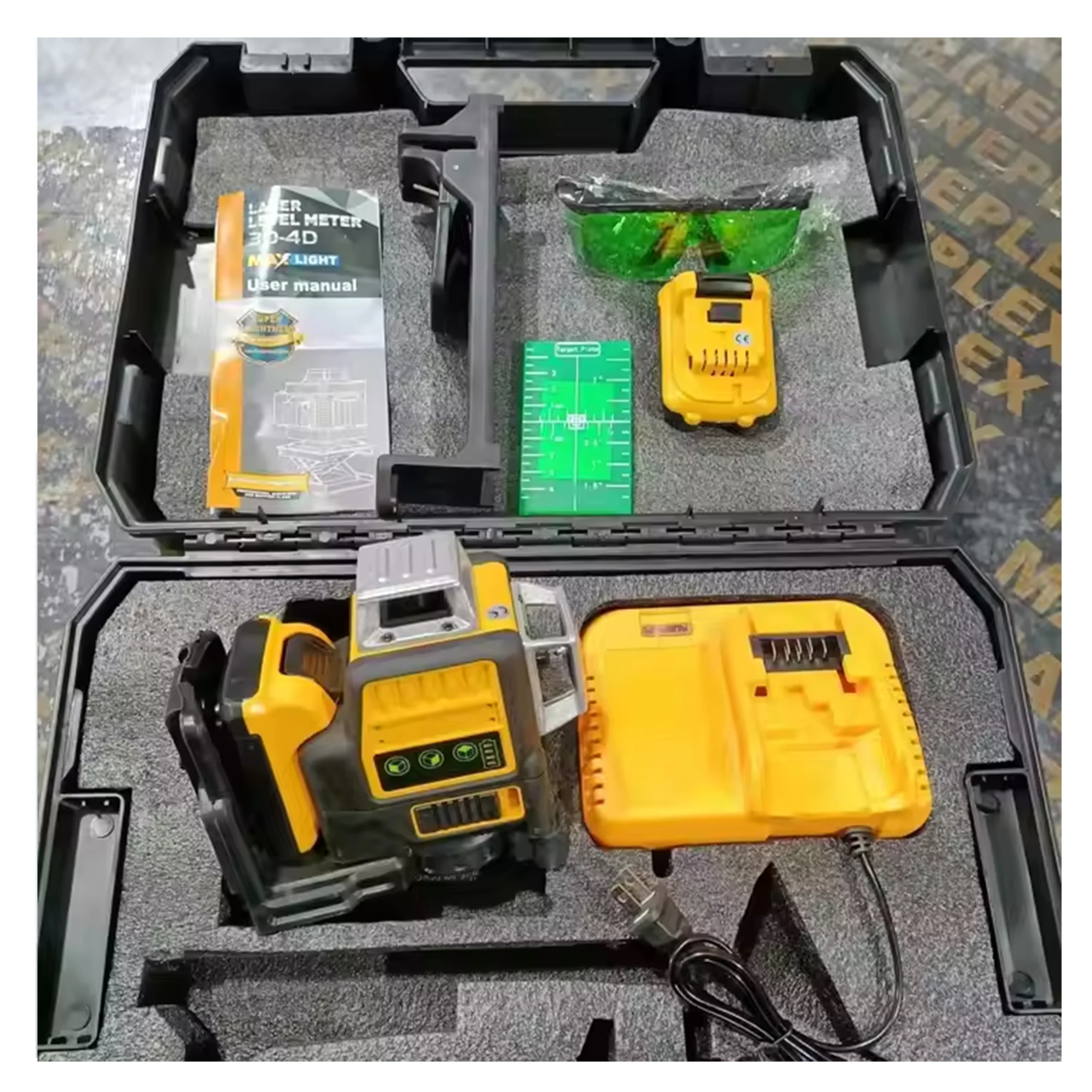 AGL108 Hot Sale DEW Laser Level 12 Lines 3D Self-leveling 360 Rechargeable Rotary Laser Level
AGL108 Hot Sale DEW Laser Level 12 Lines 3D Self-leveling 360 Rechargeable Rotary Laser Level
