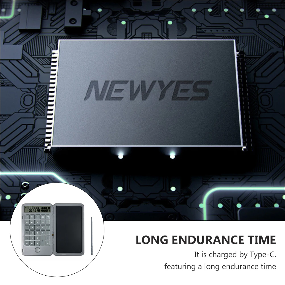Rechargeable Calculator PP Shell Silicon Keys Type C Charging Writing Board Students Business Portable Calculating Tool School
Rechargeable Calculator PP Shell Silicon Keys Type C Charging Writing Board Students Business Portable Calculating Tool School