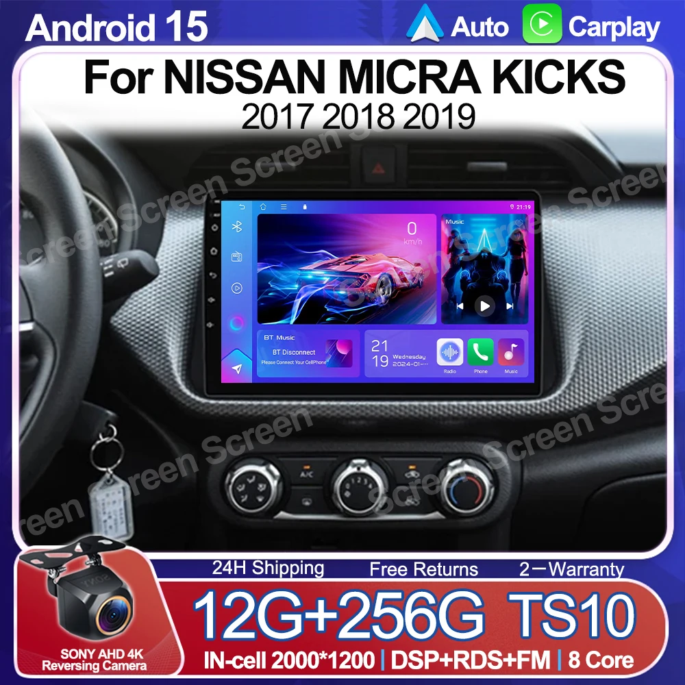 Android 16 Carplay Auto Multimedia For NISSAN MICRA KICKS 2017 2018 2019 Car Radio Video Player NAVI QLED DS GPS 4G LTE 5G WIFI
Android 16 Carplay Auto Multimedia For NISSAN MICRA KICKS 2017 2018 2019 Car Radio Video Player NAVI QLED DS GPS 4G LTE 5G WIFI