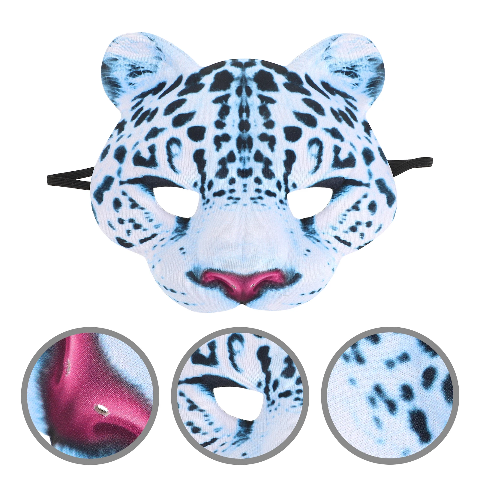 EVA Animal Mask Snow Leopard Half Face Masks for Halloween Christmas Birthday Parties Carnival Masquerade Kids Role Play Safe
EVA Animal Mask Snow Leopard Half Face Masks for Halloween Christmas Birthday Parties Carnival Masquerade Kids Role Play Safe