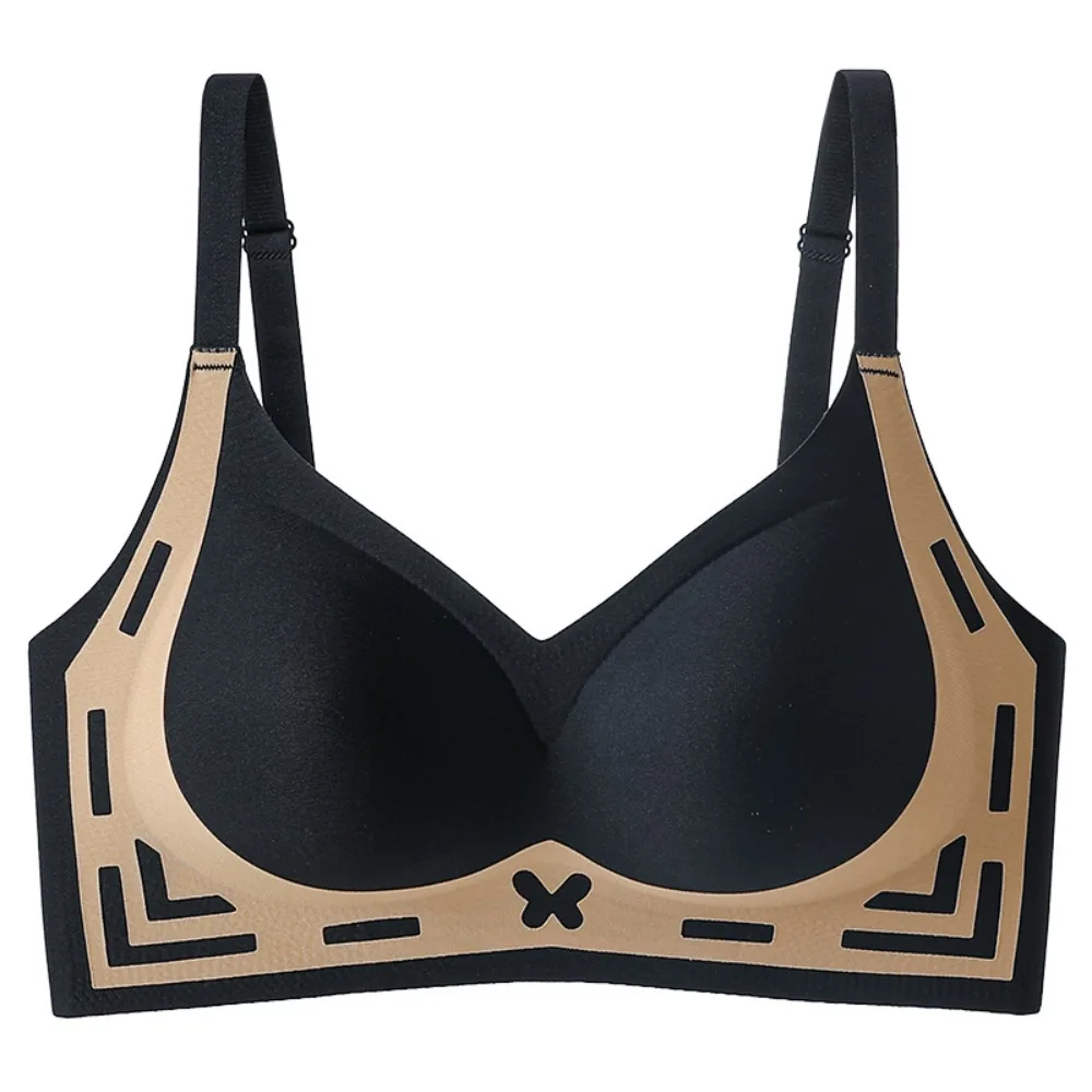 Soft Patchwork Wireless Deep V Bra Shockproof Anti-sagging Push Up Underwear Adjustable Gathered Breasts Seamless Bras Running
Soft Patchwork Wireless Deep V Bra Shockproof Anti-sagging Push Up Underwear Adjustable Gathered Breasts Seamless Bras Running