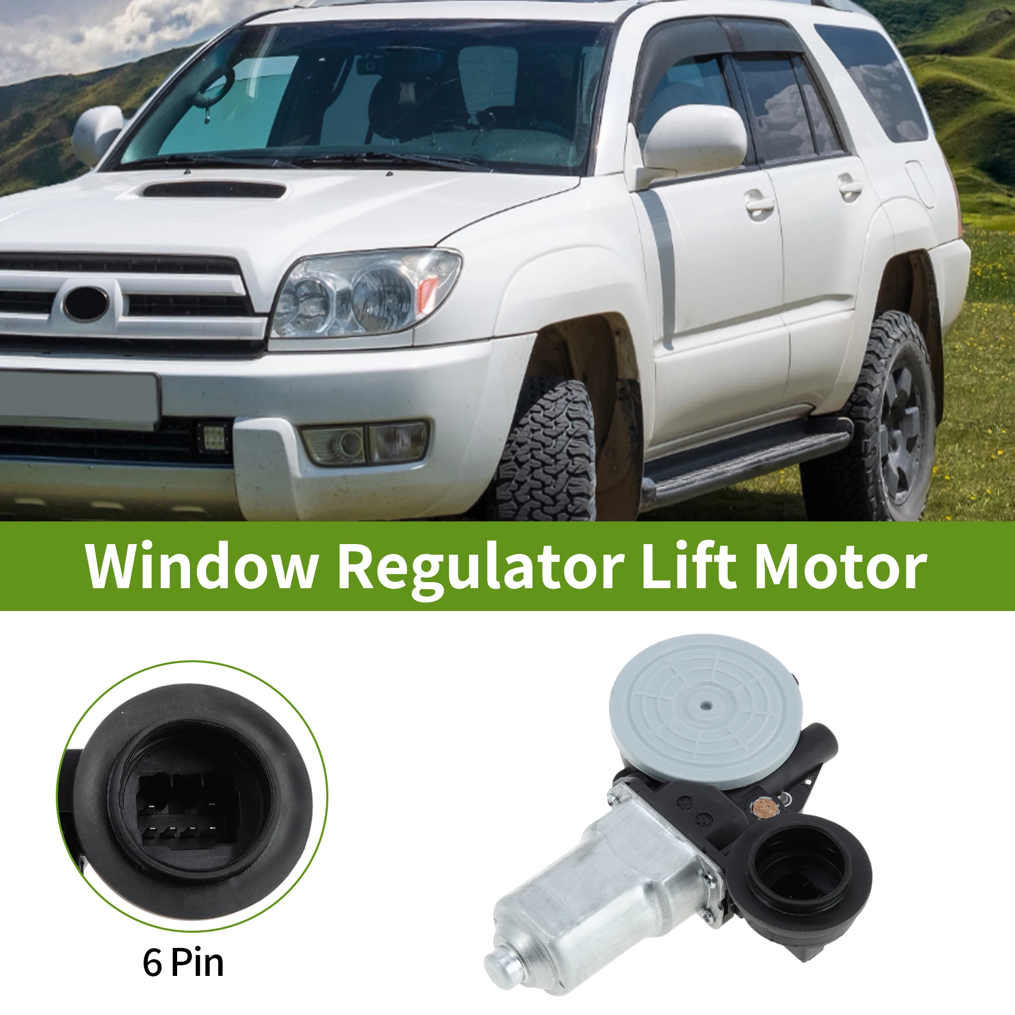 UXCELL No.742609 Power Window Regulator Lift Motor for Toyota 4Runner RAV4 Camry Sienna 6 Pin Car Window Glass Lift Motor
UXCELL No.742609 Power Window Regulator Lift Motor for Toyota 4Runner RAV4 Camry Sienna 6 Pin Car Window Glass Lift Motor