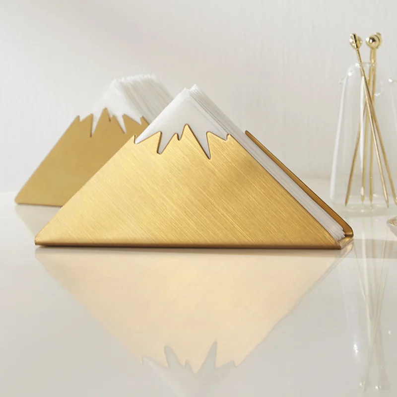 Creative Stainless Steel Snow Mountain Tissue Holder Nordic Style Restaurant B&B Coffee Shop Tissue Container Napkins Clip
Creative Stainless Steel Snow Mountain Tissue Holder Nordic Style Restaurant B&B Coffee Shop Tissue Container Napkins Clip