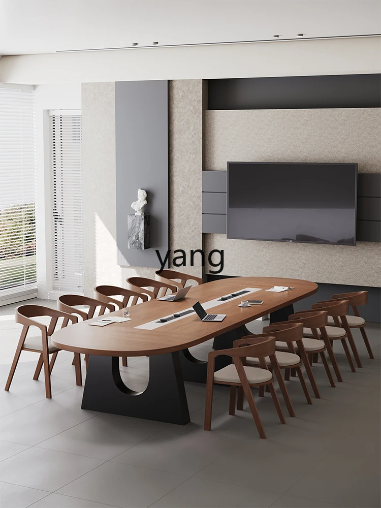 LMM Oval Solid Wood Conference Table Long Table Negotiation Table Work Desk
LMM Oval Solid Wood Conference Table Long Table Negotiation Table Work Desk