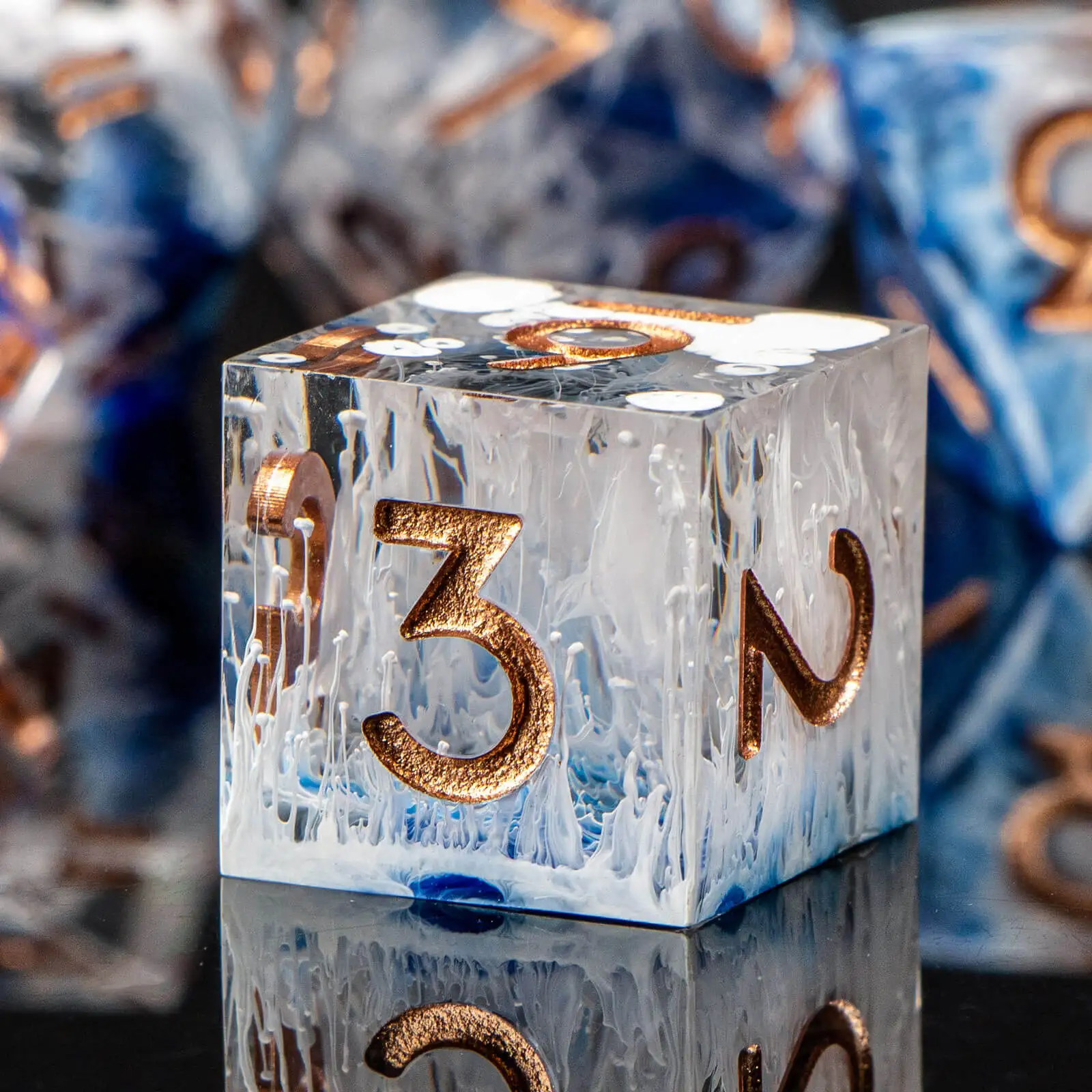 Resin Sharp Edged DND Dice, Handmade Dungeons and Dragons Dice Set D&D, RPG Polyhedral D and D Dice Set for Role Playing Game
Resin Sharp Edged DND Dice, Handmade Dungeons and Dragons Dice Set D&D, RPG Polyhedral D and D Dice Set for Role Playing Game