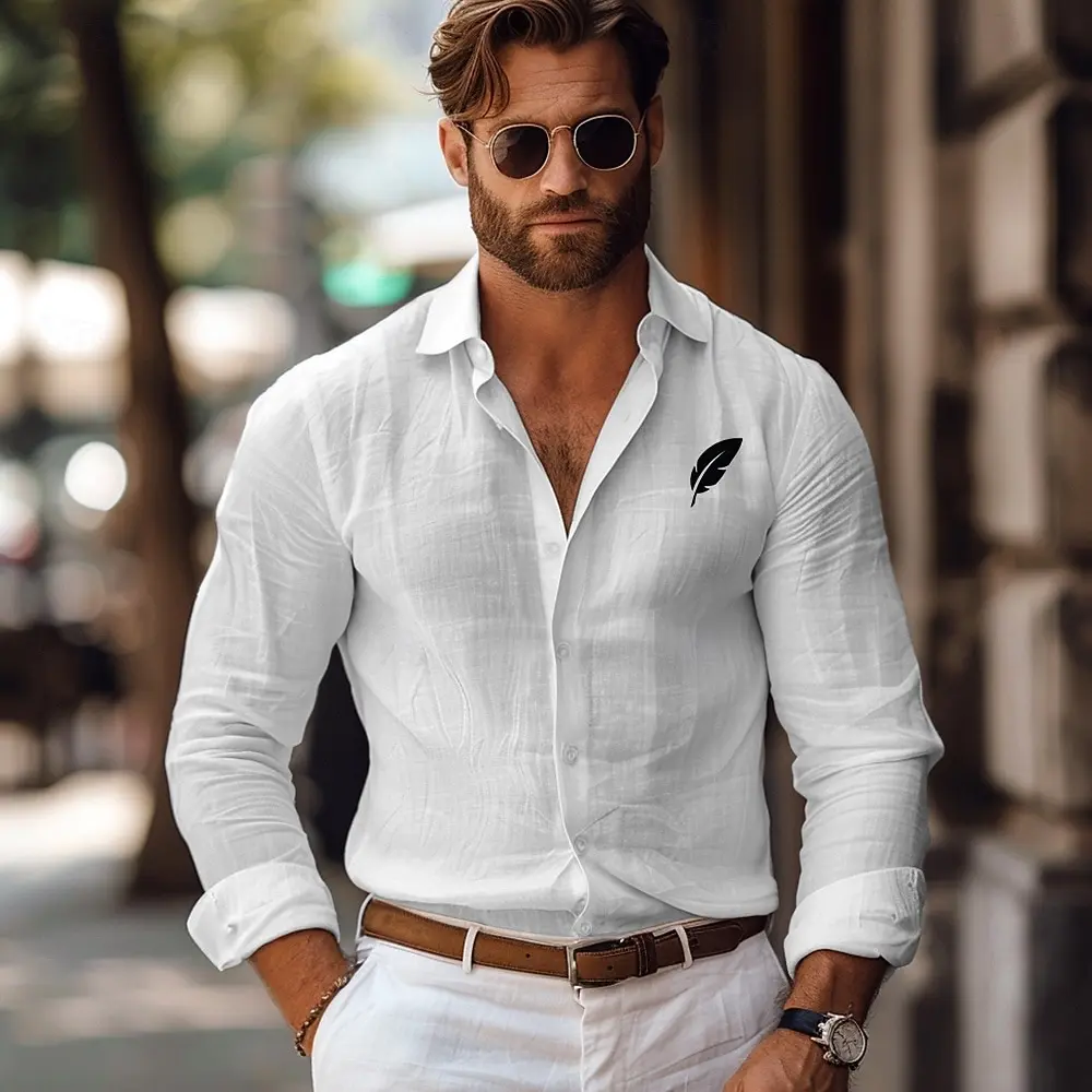 Men's Long Sleeved Shirt, Fashionable Casual Shirt Floral Sewn Casual Men's Top Shirt Simple And Comfortable Men's Shirt
Men's Long Sleeved Shirt, Fashionable Casual Shirt Floral Sewn Casual Men's Top Shirt Simple And Comfortable Men's Shirt