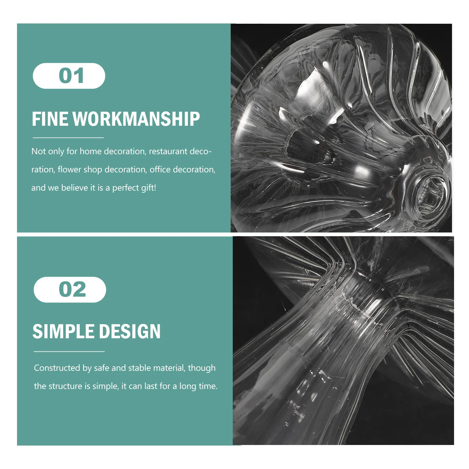 Glass Mushroom Vase Hydroponic Planter Creative Design for Home Kitchen Living Room Decor Mushroom Shaped Glass Vase
Glass Mushroom Vase Hydroponic Planter Creative Design for Home Kitchen Living Room Decor Mushroom Shaped Glass Vase