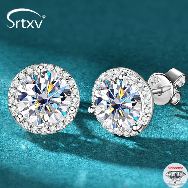 GRA Certified 0.5-2CT D Color Moissanite Stud Earrings for Women Sparkling Wedding Diamond Ear Stud S925 Sterling Silver Jewelry
GRA Certified 0.5-2CT D Color Moissanite Stud Earrings for Women Sparkling Wedding Diamond Ear Stud S925 Sterling Silver Jewelry
