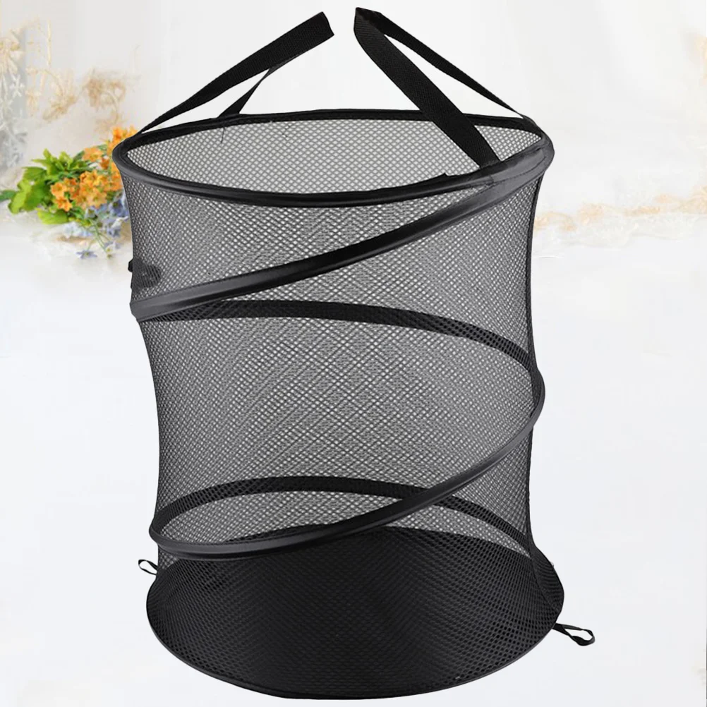 Foldable Mesh Laundry Basket Black Breathable Clothes Storage Container with Handles for Bathroom Kitchen Home Dorm Laundry Room
Foldable Mesh Laundry Basket Black Breathable Clothes Storage Container with Handles for Bathroom Kitchen Home Dorm Laundry Room