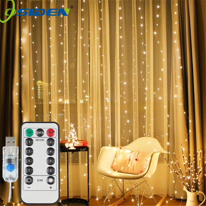 USB Curtain String Light 8 Lighting Modes Fairy Lights Christmas Mood Light For Room Balcony Party Wedding Halloween Decoration
USB Curtain String Light 8 Lighting Modes Fairy Lights Christmas Mood Light For Room Balcony Party Wedding Halloween Decoration