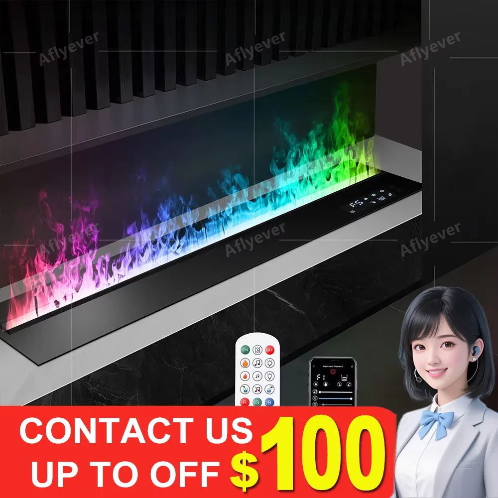 3D Steam Electric Fireplace for Living Room Smart Simulated Flame Atomization App Controlled Fireplace TV Cabinet Fireplace
3D Steam Electric Fireplace for Living Room Smart Simulated Flame Atomization App Controlled Fireplace TV Cabinet Fireplace