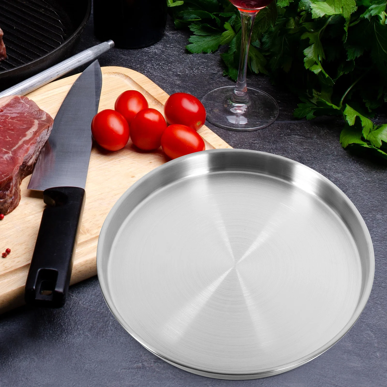 Stainless Steel Serving Tray Elegant Metal Plate Round Food Grade 304 Easy Clean Dish for Family Party Wedding Restaurant Use
Stainless Steel Serving Tray Elegant Metal Plate Round Food Grade 304 Easy Clean Dish for Family Party Wedding Restaurant Use