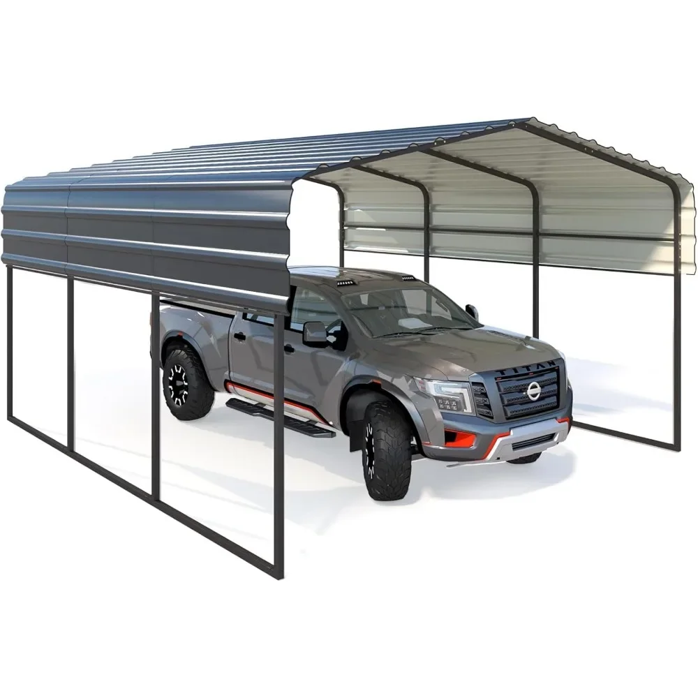 Carport, 10'x15'x8.4' Heavy Duty with Galvanized Steel Roof Multi-Purpose Shelter Awning with Metal Frame, Carport Garage
Carport, 10'x15'x8.4' Heavy Duty with Galvanized Steel Roof Multi-Purpose Shelter Awning with Metal Frame, Carport Garage