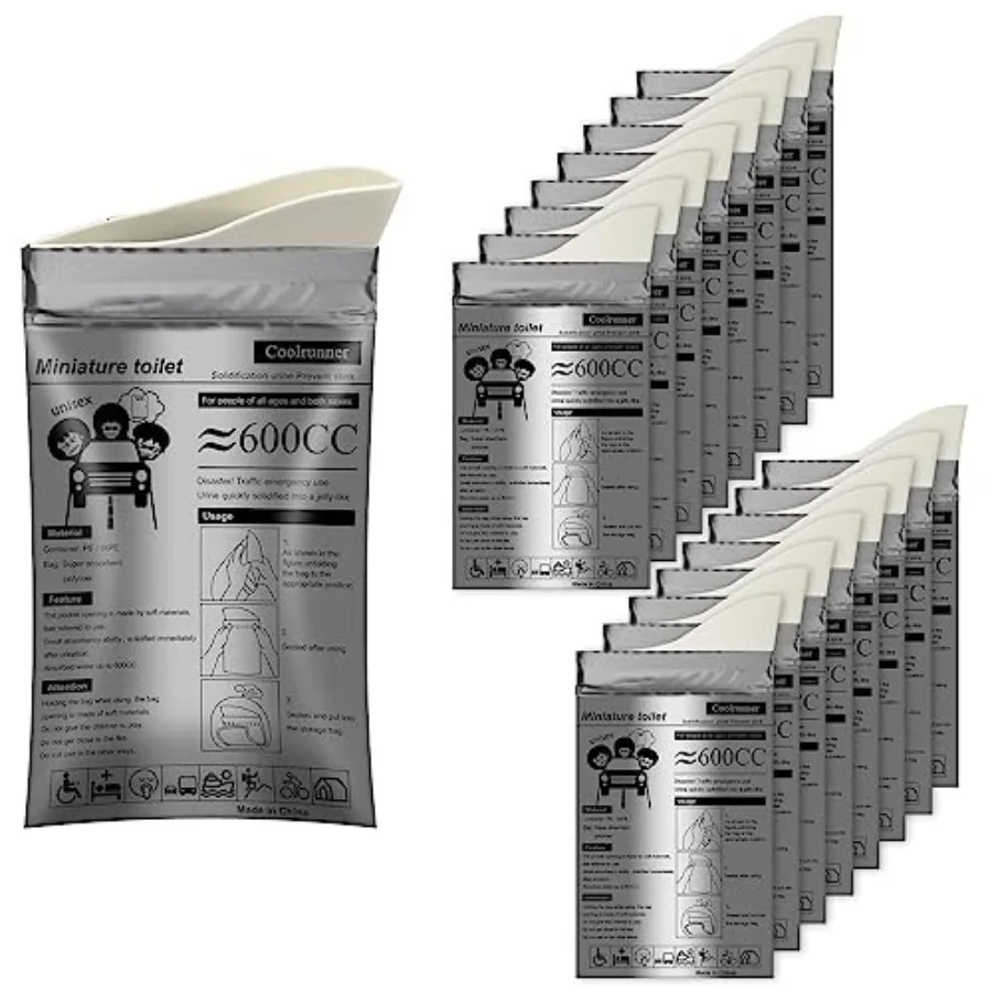 Disposable Urine Bags, 8/12/20/50 Pack Camping Pee Bags for Men Women, Disposable Urinals Vomit Bags for Travel Urinal Toilet T
Disposable Urine Bags, 8/12/20/50 Pack Camping Pee Bags for Men Women, Disposable Urinals Vomit Bags for Travel Urinal Toilet T