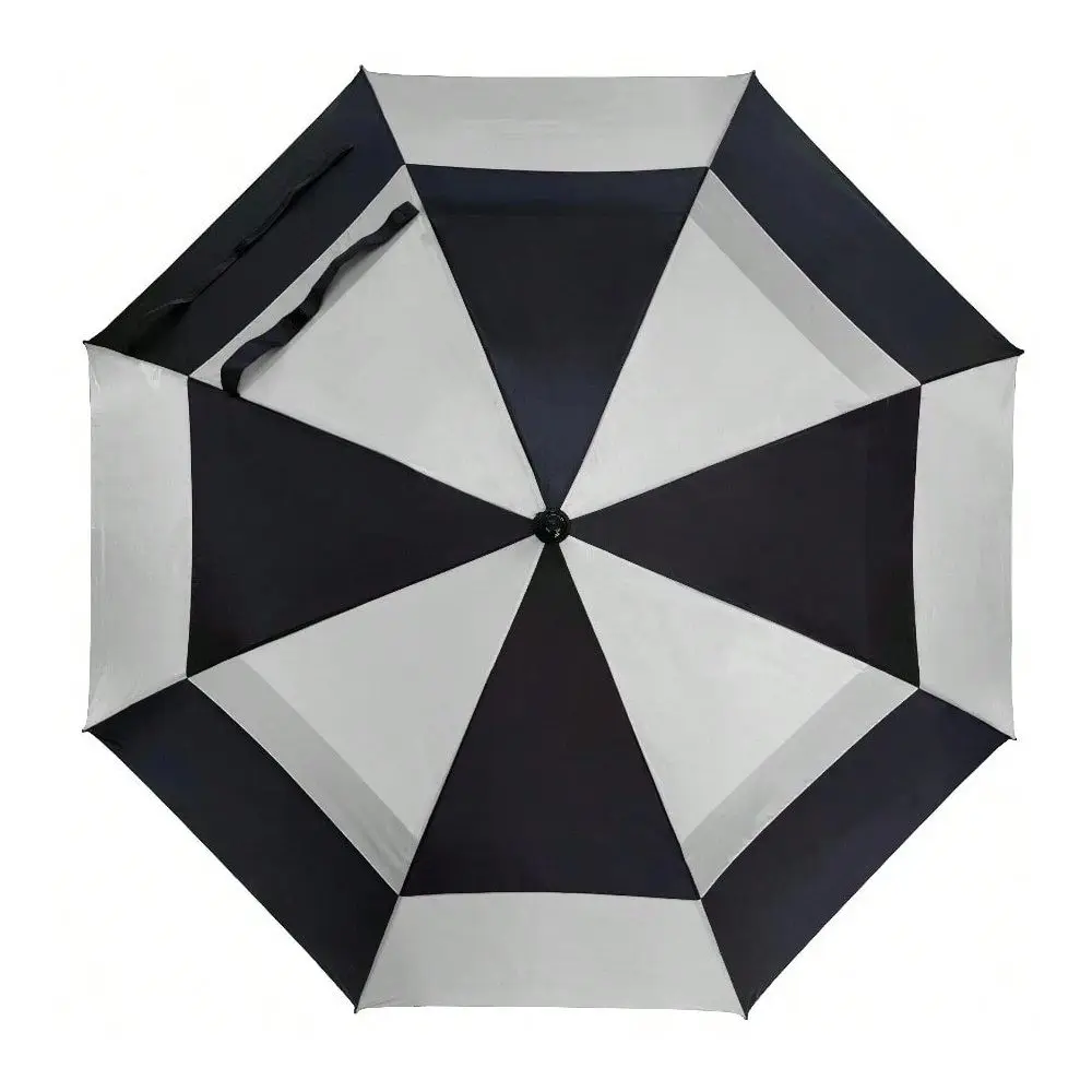 Double Canopy Golf Rain Umbrella Gray Black Oversized Umbrella For Outdoor
Double Canopy Golf Rain Umbrella Gray Black Oversized Umbrella For Outdoor
