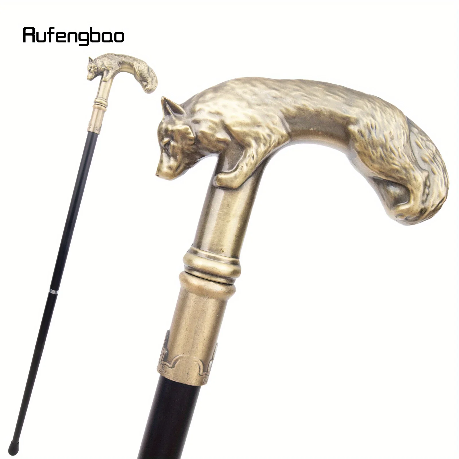 Copper Wolf Cane Fashion Decorative Stick Gentleman Elegant Cosplay Cane Knob Crosier Performance Stage Cane 90cm
Copper Wolf Cane Fashion Decorative Stick Gentleman Elegant Cosplay Cane Knob Crosier Performance Stage Cane 90cm