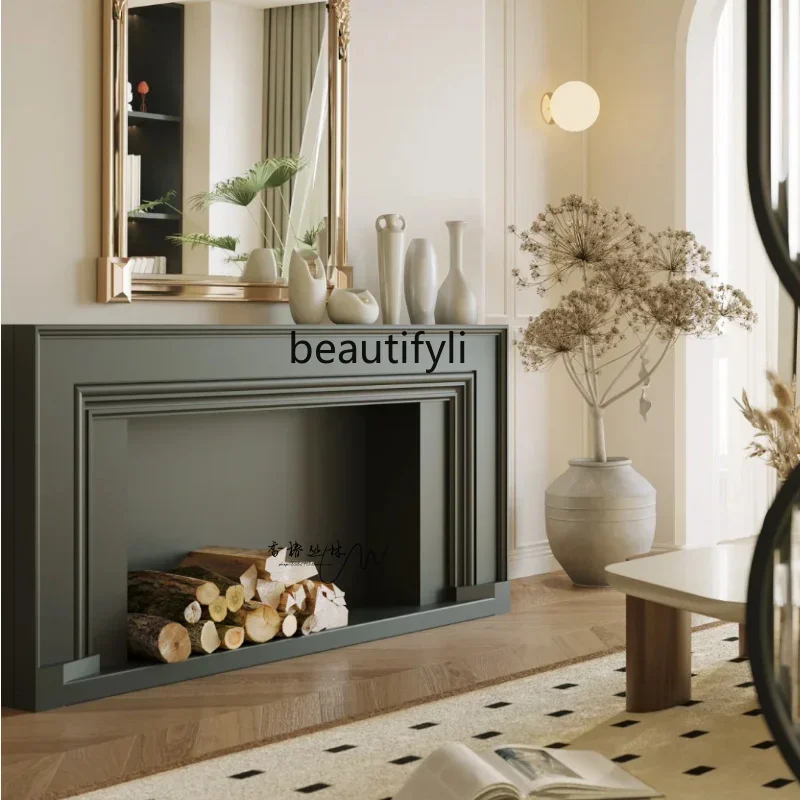 American Light Luxury Solid Wood Fireplace Mantel Simple Living Room Wall Fireplace Cabinet Background Wall
American Light Luxury Solid Wood Fireplace Mantel Simple Living Room Wall Fireplace Cabinet Background Wall