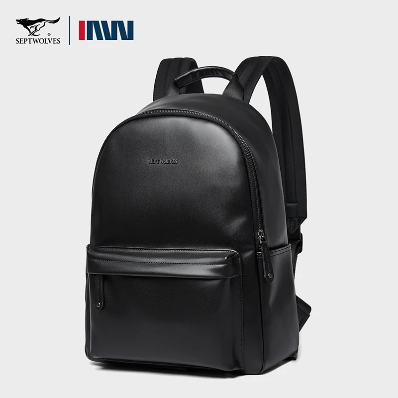 Septwolves PU Leather Travel backpack Fashion Business Male Backpack Waterproof Large Capacity Mens Bags Fit 14 Inch Laptop
Septwolves PU Leather Travel backpack Fashion Business Male Backpack Waterproof Large Capacity Mens Bags Fit 14 Inch Laptop