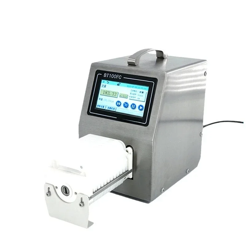 BT100FC Distribution Peristaltic Pump High Precision Quantitative Filling Machine Coating Reagent Cosmetics Petri Dish Sampling