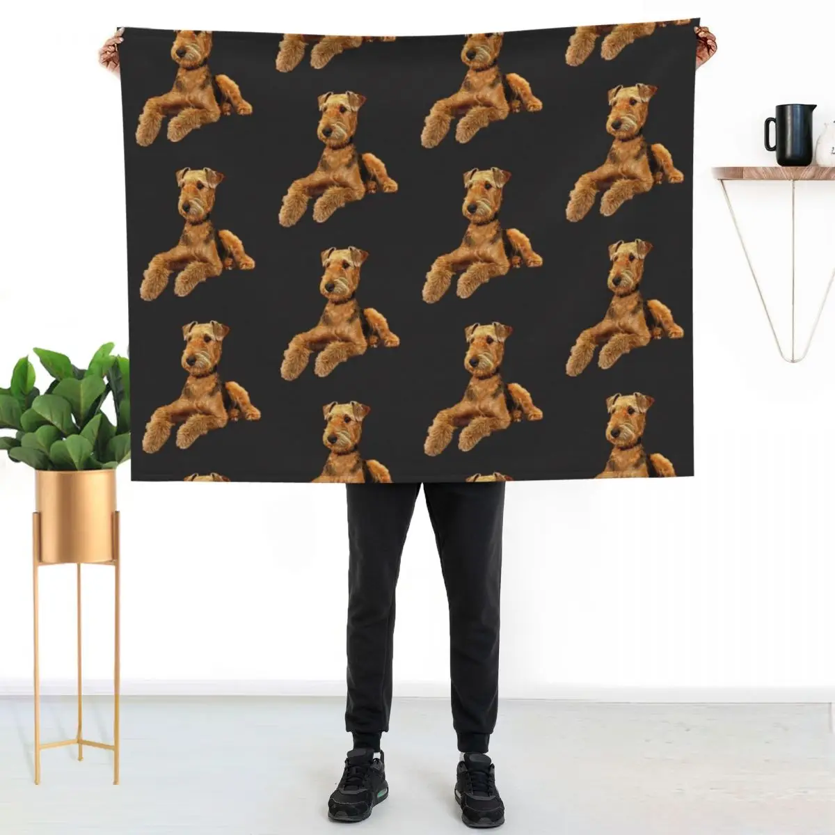 Airedale Terrier Beautiful Dog Throw Blanket Cozy Light Blanket for Travel Camping Picnic
Airedale Terrier Beautiful Dog Throw Blanket Cozy Light Blanket for Travel Camping Picnic