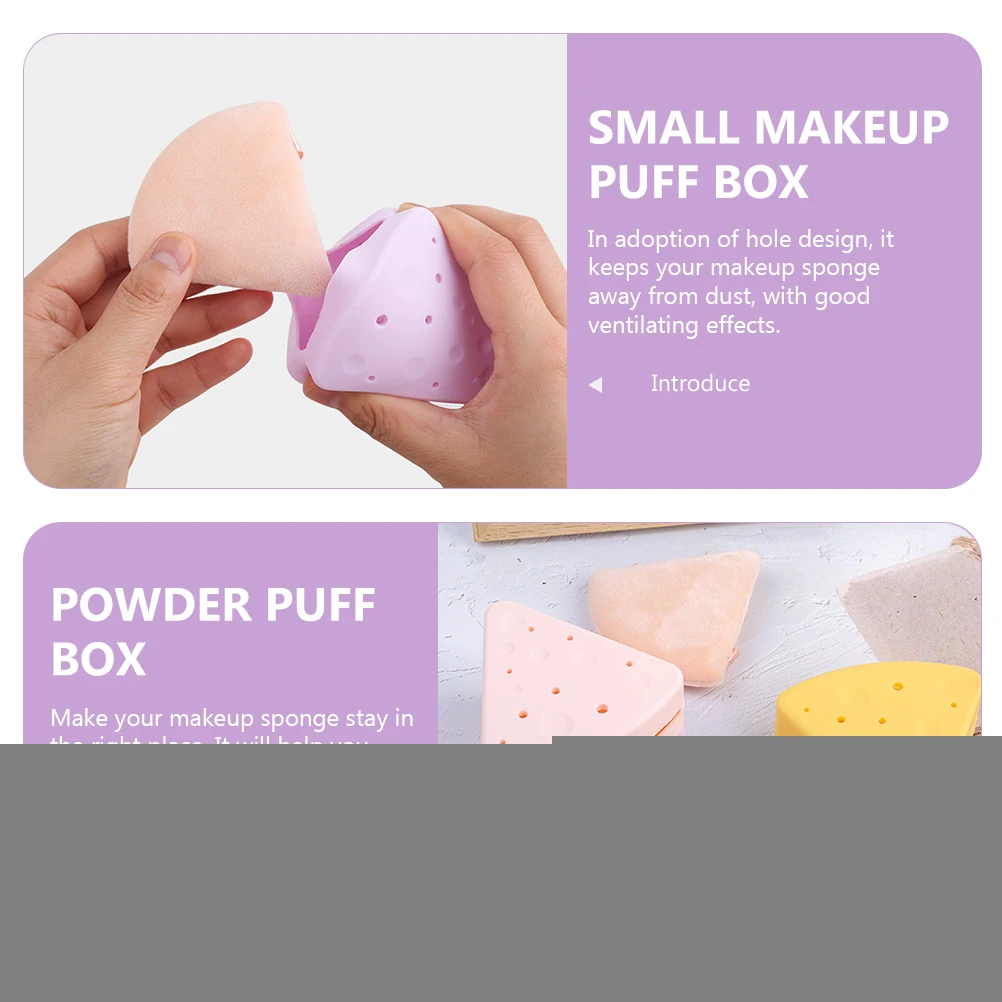 Silicone Makeup Puff Makeup Sponge Holder Holder Small Sponge Box Triangle Shape Portable Travel Pink
Silicone Makeup Puff Makeup Sponge Holder Holder Small Sponge Box Triangle Shape Portable Travel Pink