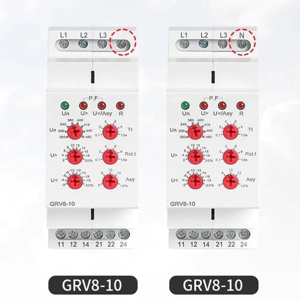 GRV8-10/M265 3-фазное реле контроля напряжения Реле защиты от перенапряжения/пониженного напряжения для мониторинга переключателей отопления Нагревательные кабели 
GRV8-10/M265 3-фазное реле контроля напряжения Реле защиты от перенапряжения/пониженного напряжения для мониторинга переключателей отопления Нагревательные кабели
