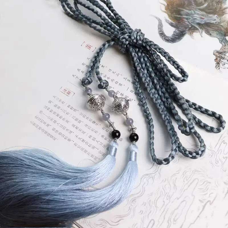 New Small Bell Antiquities Weave Waist Chain Tassels Waist Drop Hanfu Hair Band Accessories Belt Carnival Halloween Cos Cosplay
New Small Bell Antiquities Weave Waist Chain Tassels Waist Drop Hanfu Hair Band Accessories Belt Carnival Halloween Cos Cosplay