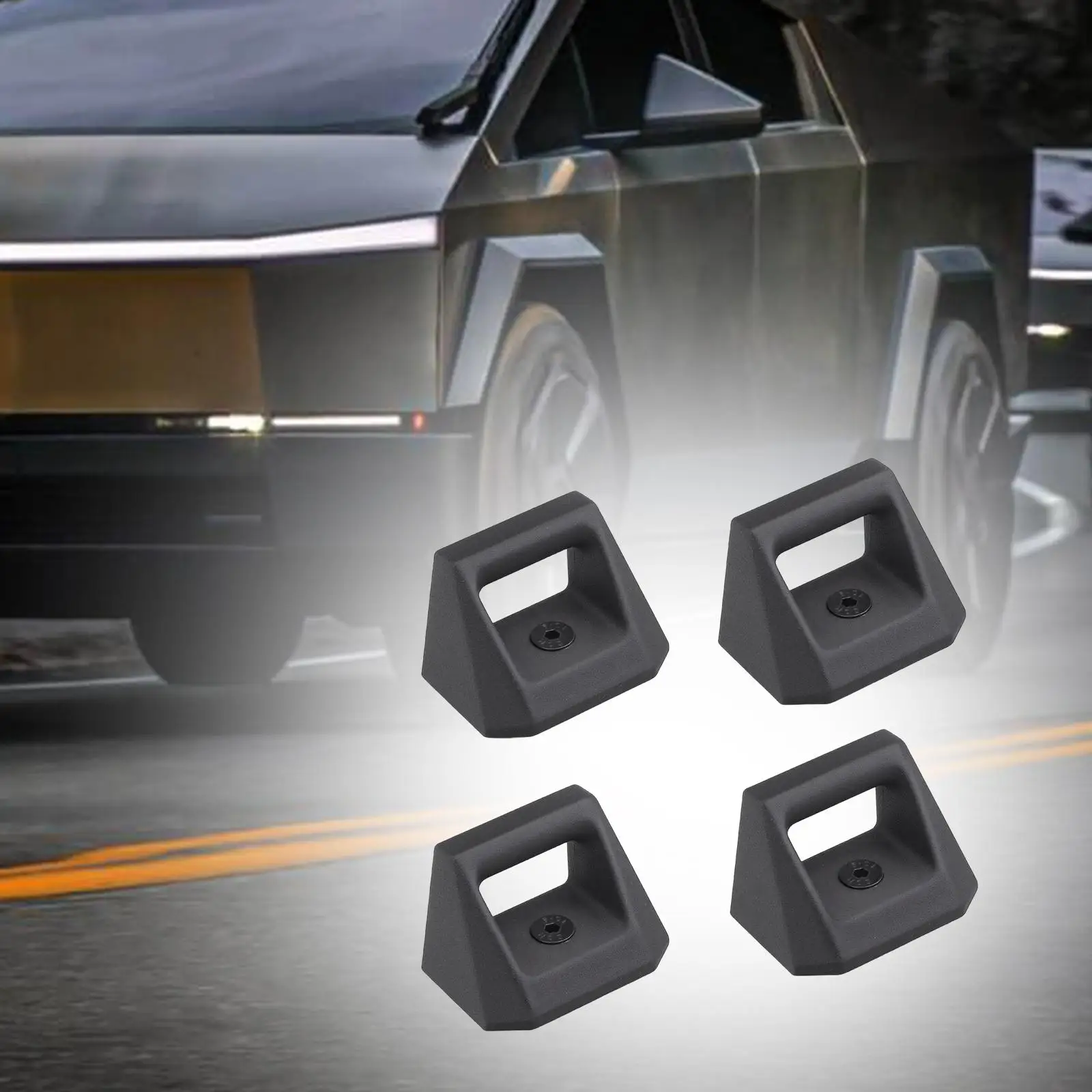 4x L Track Hooks Aluminum Alloy Accessories Spare Parts Heavy Duty Upgraded Replace Tie Down Point for Cybertruck
4x L Track Hooks Aluminum Alloy Accessories Spare Parts Heavy Duty Upgraded Replace Tie Down Point for Cybertruck