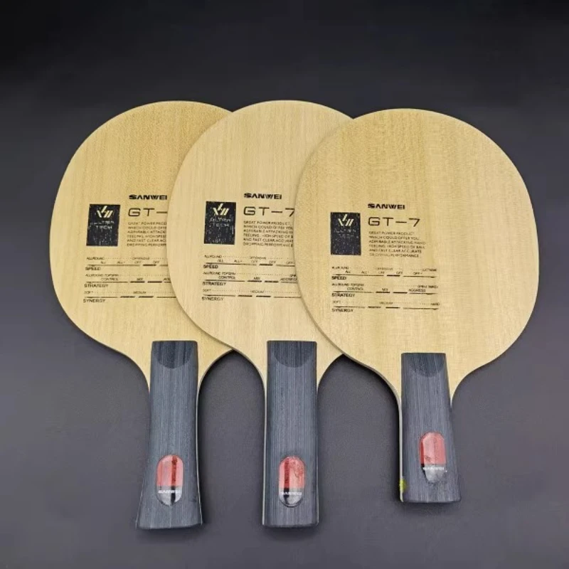 SANWEI GT7 Outer Carbon Table Tennis Blade 5 Wood 2 Carbon Ayous Surface+Paulownia Core Ping Pong Base Optimized Fast Attack
SANWEI GT7 Outer Carbon Table Tennis Blade 5 Wood 2 Carbon Ayous Surface+Paulownia Core Ping Pong Base Optimized Fast Attack