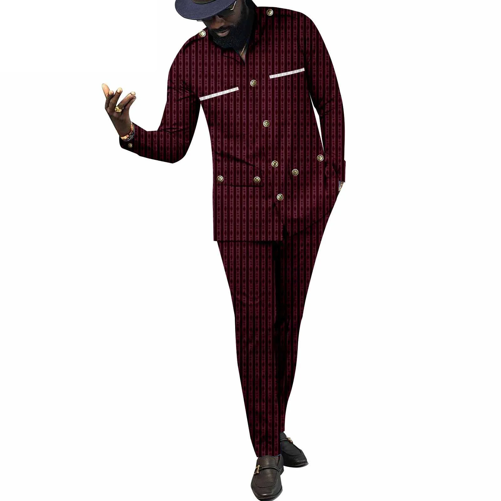 African Traditional Clothes for Men Plus Size Jacket and Pant 2 Piece Set Tribal Outfits Muslim Clothing Formal Wear Wedding
African Traditional Clothes for Men Plus Size Jacket and Pant 2 Piece Set Tribal Outfits Muslim Clothing Formal Wear Wedding