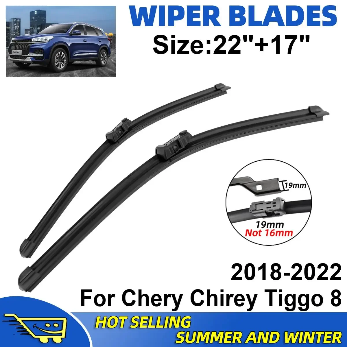 2PCS Wiper Blades Set Kit For Chery Chirey Tiggo 8 2018-2022 Front Windshield Brushes Windscreen Window Accessories
2PCS Wiper Blades Set Kit For Chery Chirey Tiggo 8 2018-2022 Front Windshield Brushes Windscreen Window Accessories