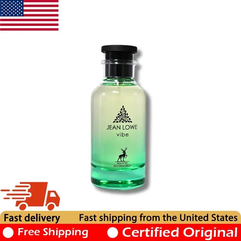 Maison Alhambra Jean Lowe Vibe Eau de Parfum 3.4 Ounce Original Arab Perfumes Lasting Woody Aromatic Pheromones Perfume 80 ML
Maison Alhambra Jean Lowe Vibe Eau de Parfum 3.4 Ounce Original Arab Perfumes Lasting Woody Aromatic Pheromones Perfume 80 ML