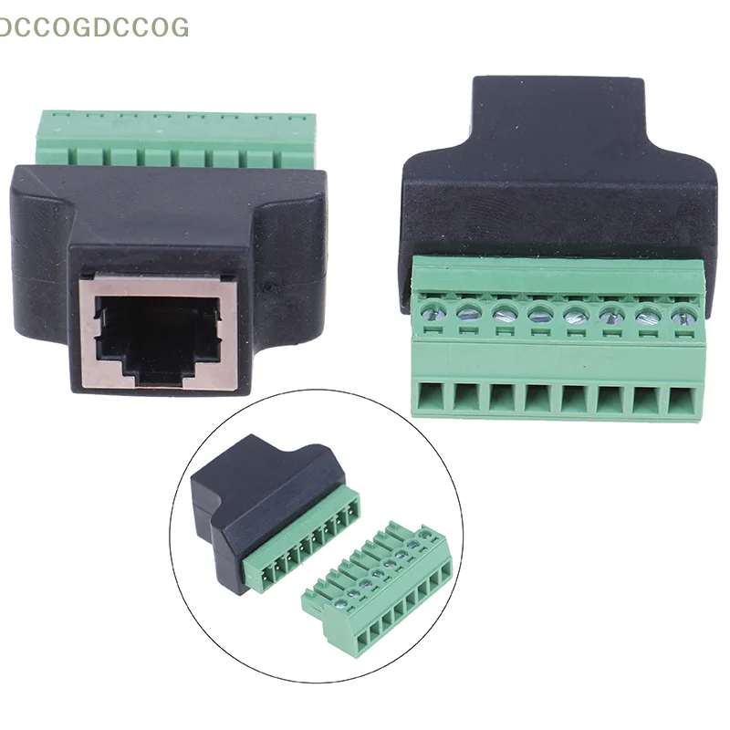 RJ45 to green terminal RJ45 adapter without soldering crystal head to 8PIN terminal adapter cable
RJ45 to green terminal RJ45 adapter without soldering crystal head to 8PIN terminal adapter cable