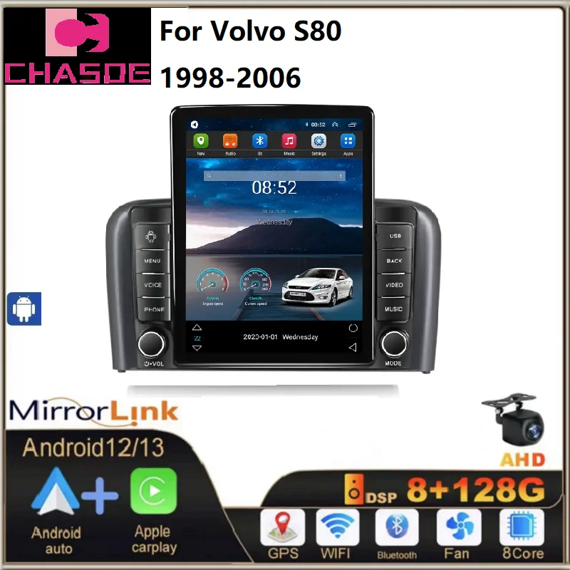 Автомобильное видео Tesla 8 + 128G для Volvo S80 1998-2006 AM FM автомобильный видеорегистратор carplay + автоматический GPS BT android автомобильный мультимедиа
Автомобильное видео Tesla 8 + 128G для Volvo S80 1998-2006 AM FM автомобильный видеорегистратор carplay + автоматический GPS BT android автомобильный мультимедиа