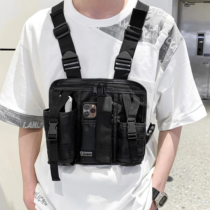 Tactical Chest Rig Bag Hip Hop Streetwear Vest Bag Unisex Chest Pack Adjustable prethoracic Bags man Outdoor sport Vest backpack
Tactical Chest Rig Bag Hip Hop Streetwear Vest Bag Unisex Chest Pack Adjustable prethoracic Bags man Outdoor sport Vest backpack