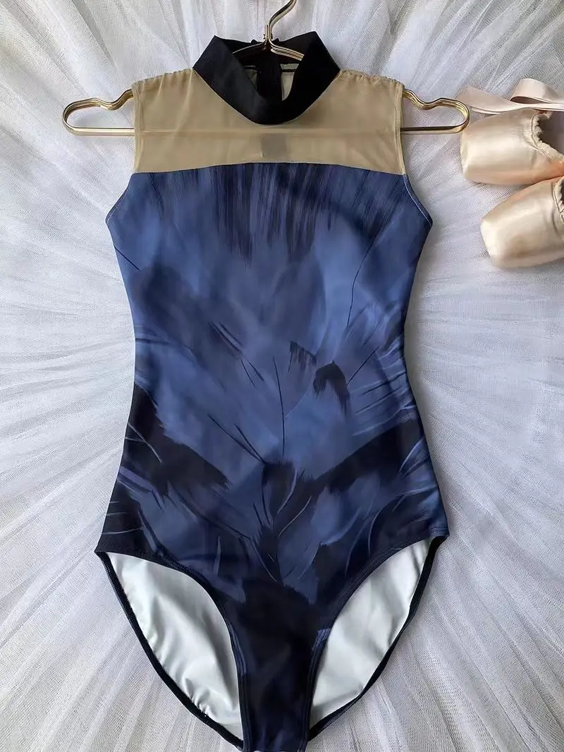 New Ballet Bodysuit Adult Women's Printed Gymnastics Dress Stand up Collar Mesh Ballet Practice Dress Yoga Dancewear Leotard
New Ballet Bodysuit Adult Women's Printed Gymnastics Dress Stand up Collar Mesh Ballet Practice Dress Yoga Dancewear Leotard