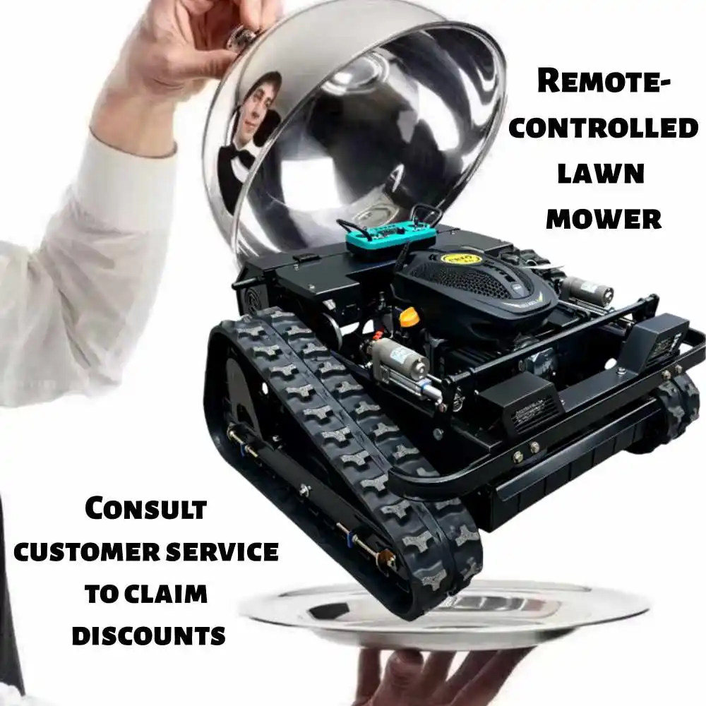 Zero Turn Tracked Lawn Mower 800mm Cutting Width Multi-use Grass Trimmer Remote Control CE EPA Certified for Garden Yard
Zero Turn Tracked Lawn Mower 800mm Cutting Width Multi-use Grass Trimmer Remote Control CE EPA Certified for Garden Yard