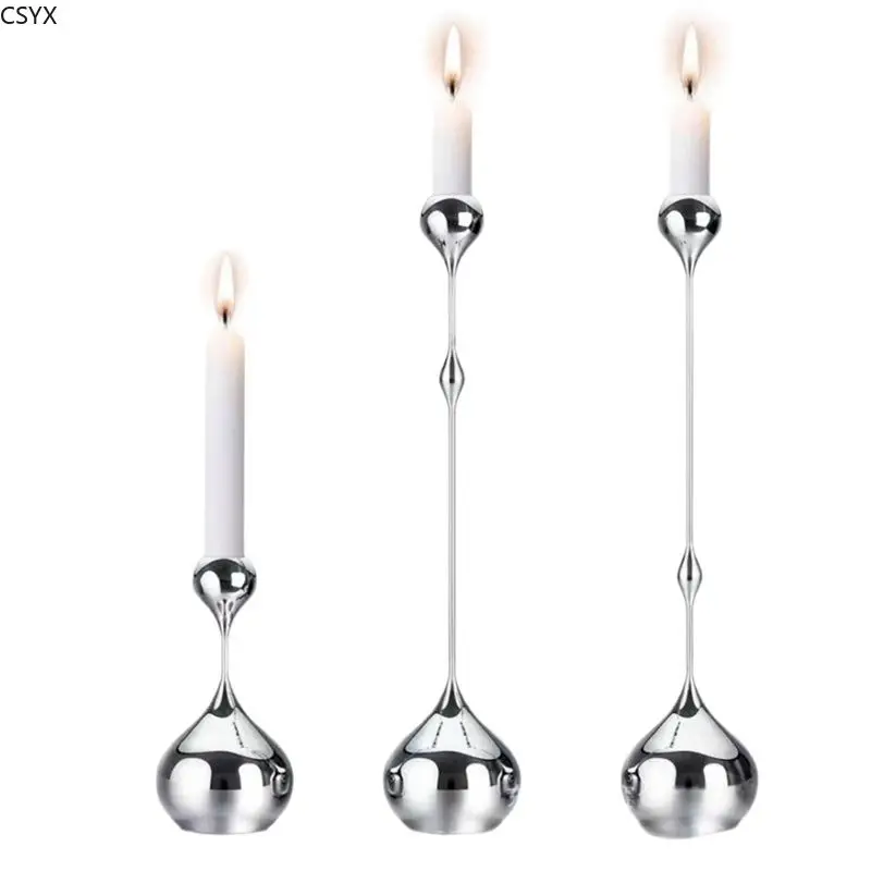 Metal Candle Holder Silver, Romantic Art Table Decoration For Home Dining, Wedding Photography Props Candlessticks
Metal Candle Holder Silver, Romantic Art Table Decoration For Home Dining, Wedding Photography Props Candlessticks