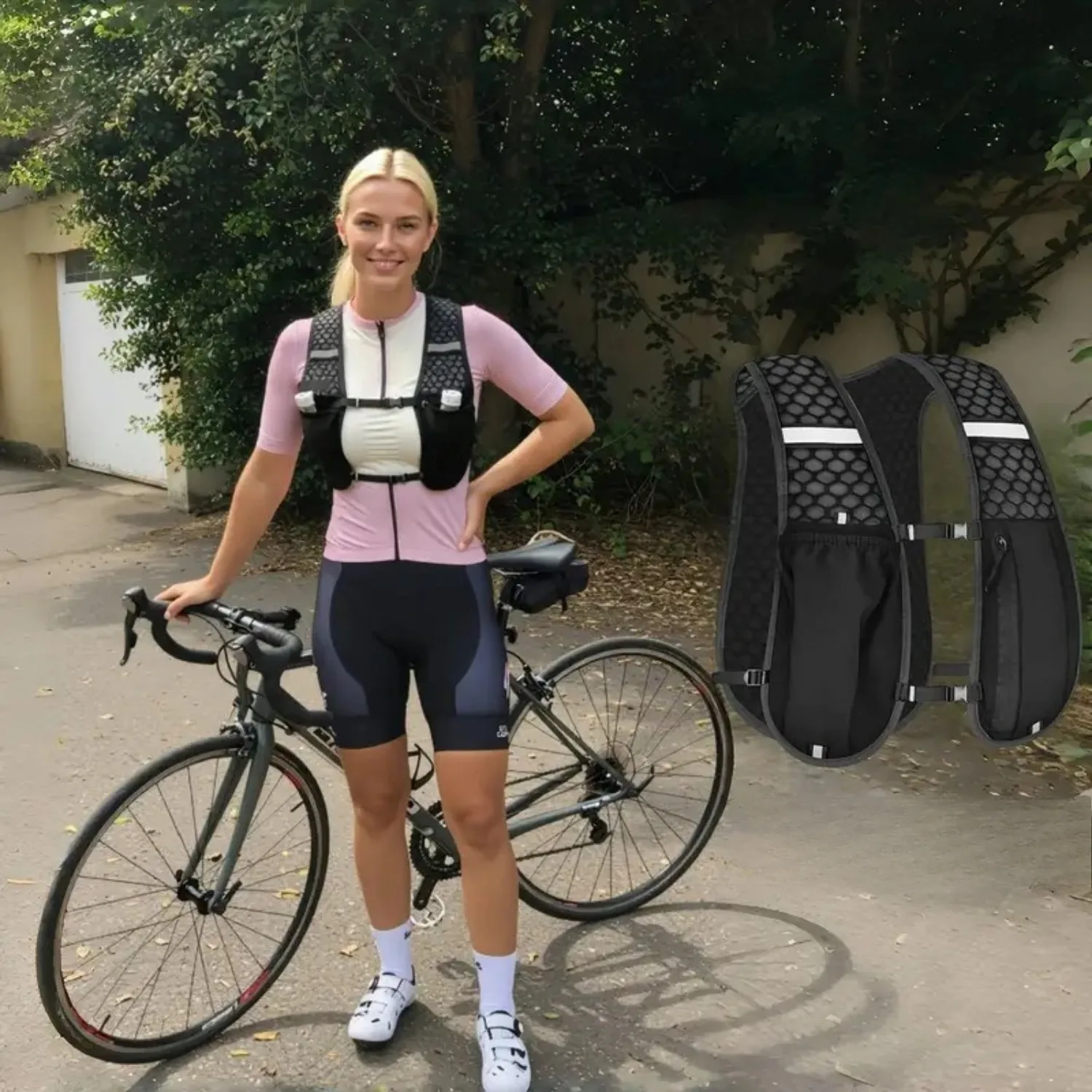 Sports Vest Bag, Outdoor Running Hiking Phone Holder Lightweight Cycling Storage Backpack
Sports Vest Bag, Outdoor Running Hiking Phone Holder Lightweight Cycling Storage Backpack