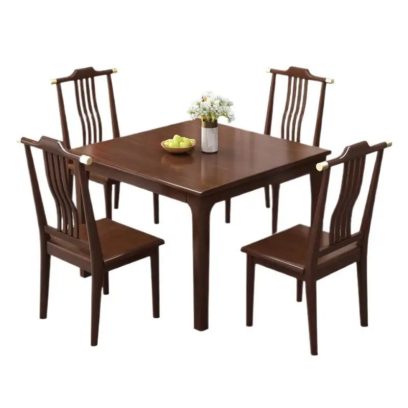 Square all-solid wood dining table, small household small square table, modern Chinese casual wooden table
Square all-solid wood dining table, small household small square table, modern Chinese casual wooden table