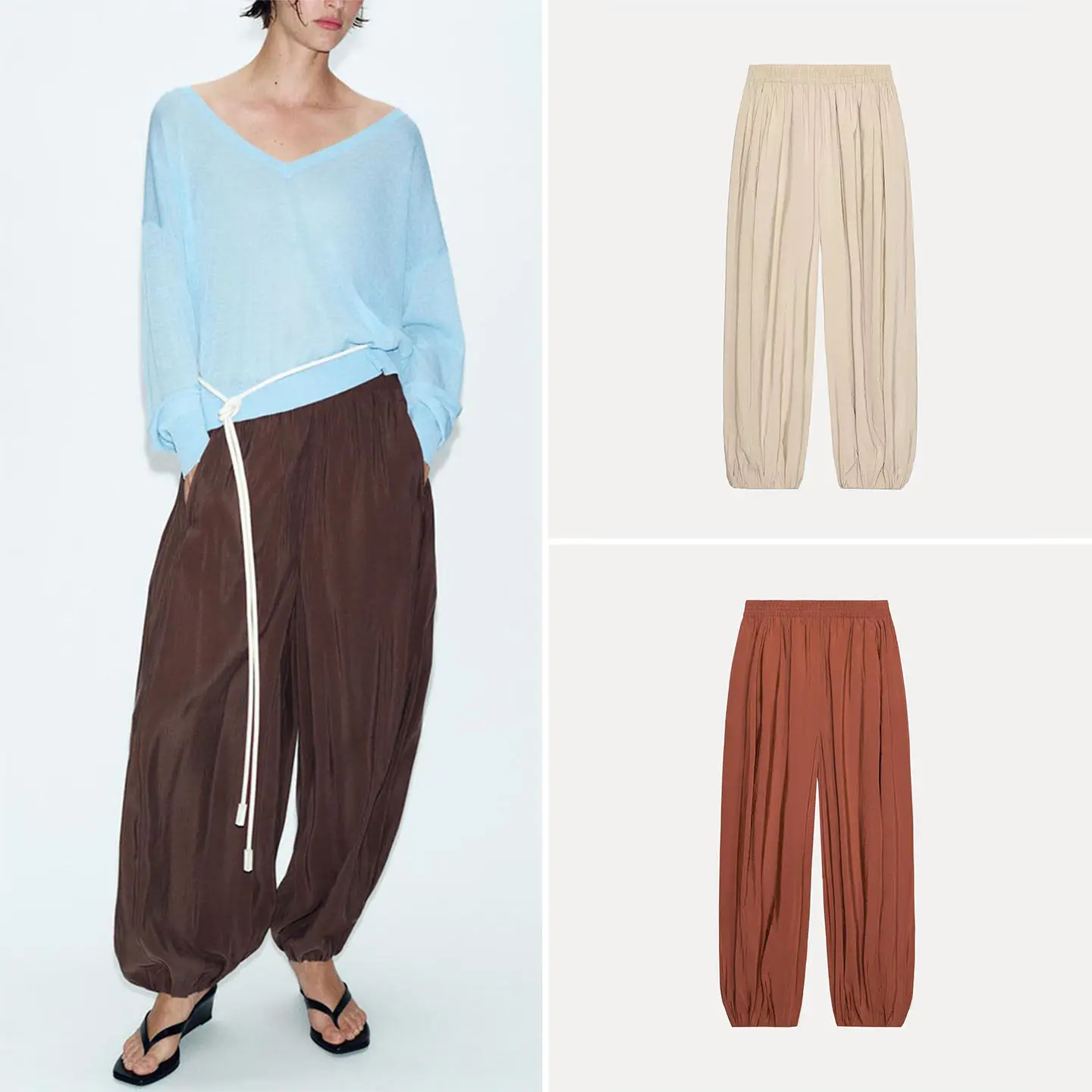 Women's Elastic Waist Lantern Pants Summer 2026 New Style Casual Loose Fit Pocket Detail Three-Color Natural Waist Design
Women's Elastic Waist Lantern Pants Summer 2026 New Style Casual Loose Fit Pocket Detail Three-Color Natural Waist Design