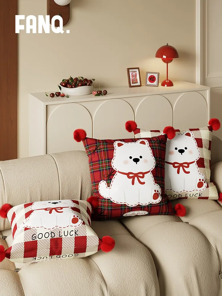 Adorable Cartoon Red New Year Decorative Pillow Removable Cover Sofa Living Room Couch Pillow Car Waist Pillow Home Decor
Adorable Cartoon Red New Year Decorative Pillow Removable Cover Sofa Living Room Couch Pillow Car Waist Pillow Home Decor