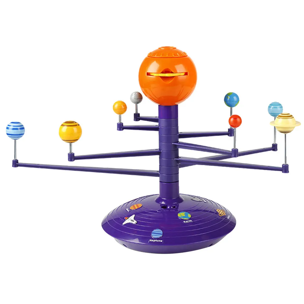 1Pcs Kids Educational Solar System Orrery Voice Projector Learning Gift Space Cognition Developmental Projection
1Pcs Kids Educational Solar System Orrery Voice Projector Learning Gift Space Cognition Developmental Projection