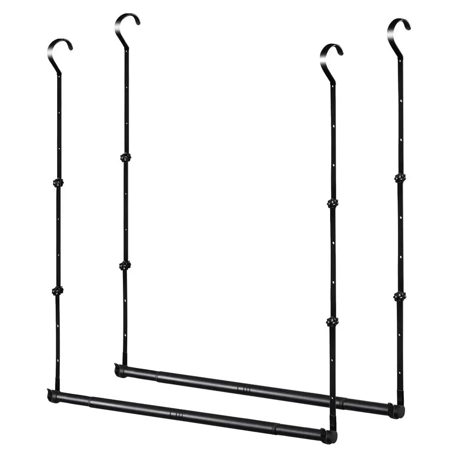 Двойные штанги для шкафа (2 шт.) для подвешивания одежды, усиленные, экономящие пространство, для нижней части шкафа
Двойные штанги для шкафа (2 шт.) для подвешивания одежды, усиленные, экономящие пространство, для нижней части шкафа