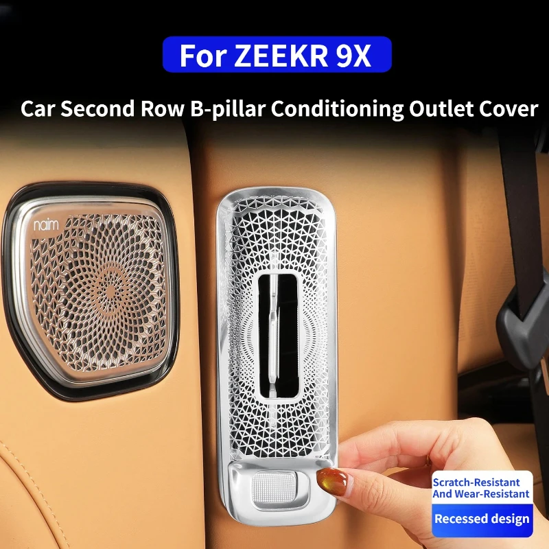 For ZEEKR 9X Car Second Row B-pillar Conditioning Outlet Cover Rear Row Air Outlet Dust Protection Cover Decorative Accessories
For ZEEKR 9X Car Second Row B-pillar Conditioning Outlet Cover Rear Row Air Outlet Dust Protection Cover Decorative Accessories