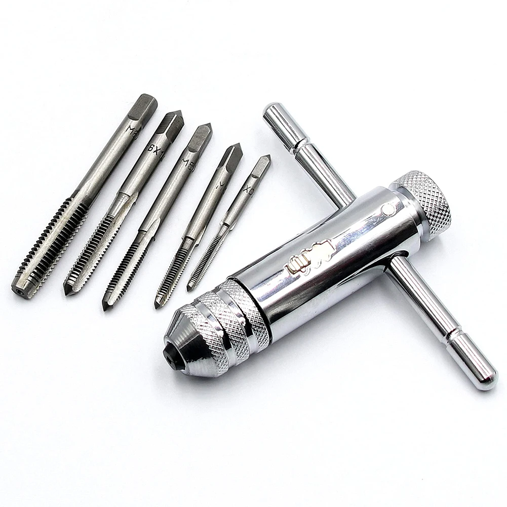 M3-M8 Taps Adjustable Ratchet Wrench Home Repair Chromium-plated Finish Left-handed Use Parallel-clamping Jaws
M3-M8 Taps Adjustable Ratchet Wrench Home Repair Chromium-plated Finish Left-handed Use Parallel-clamping Jaws