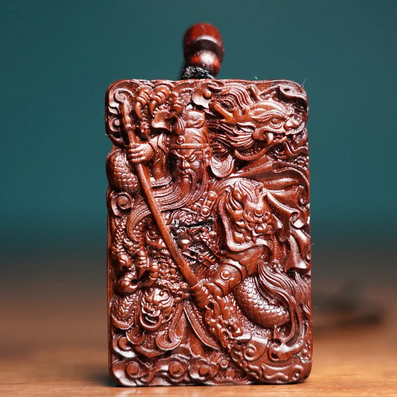 Natural lightning-struck jujube wood Guan Gong amulet pendant, wooden carving ornament, peace and tranquility talisman
Natural lightning-struck jujube wood Guan Gong amulet pendant, wooden carving ornament, peace and tranquility talisman