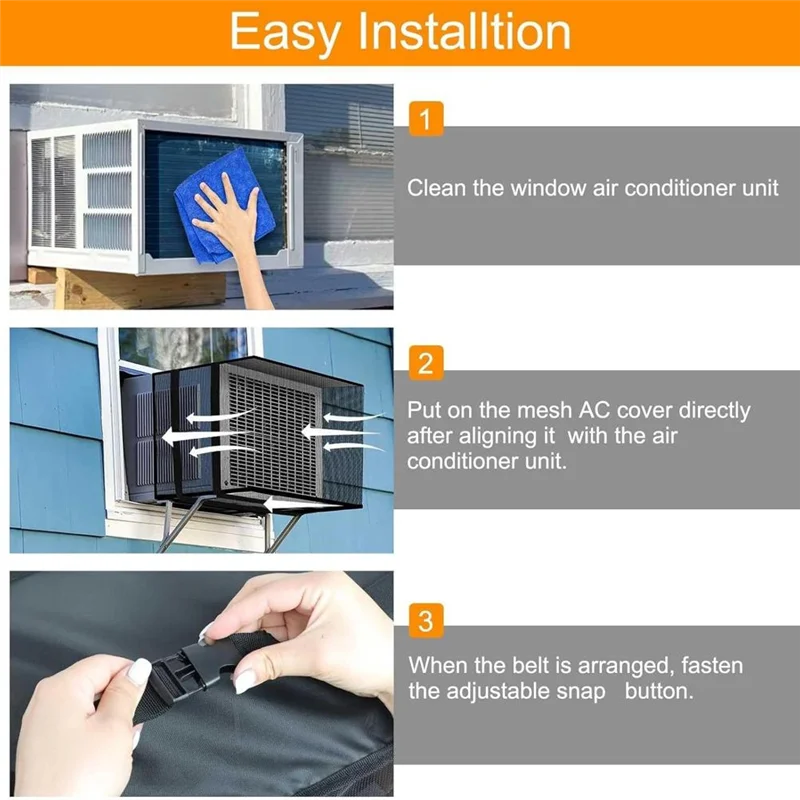 A84X-Mesh Air Conditioner Cover,22X15.7X16.5Inch Ventilated Window Air Conditioner Mesh Cover For Outside AC Unit Protection
A84X-Mesh Air Conditioner Cover,22X15.7X16.5Inch Ventilated Window Air Conditioner Mesh Cover For Outside AC Unit Protection