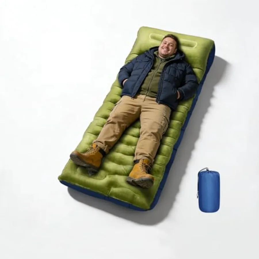 Sleeping Pad for Camping 6" Velvet Camping Mat Ultralight Inflatable Sleeping Pad with Built-in Foot Pump and Pillow Compact fo
Sleeping Pad for Camping 6" Velvet Camping Mat Ultralight Inflatable Sleeping Pad with Built-in Foot Pump and Pillow Compact fo